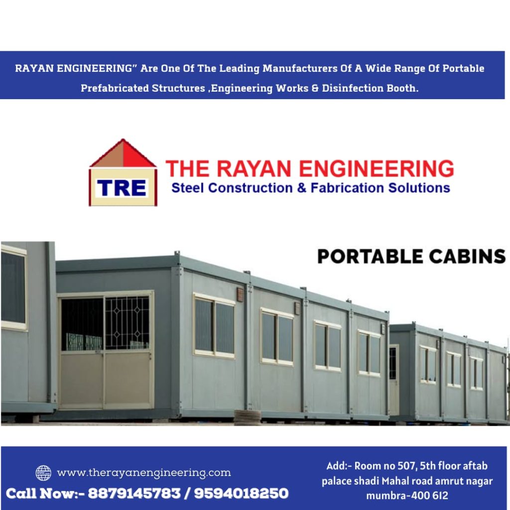 Portable Office Cabins Manufacturer in Mumbra | The Rayan Engineering